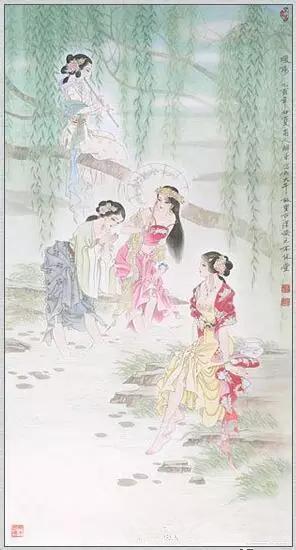 精美仕女工笔画欣赏（组图）