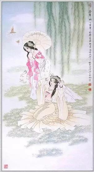 精美仕女工笔画欣赏（组图）