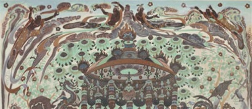   第320窟四飞天。 （敦煌研究院供图）
