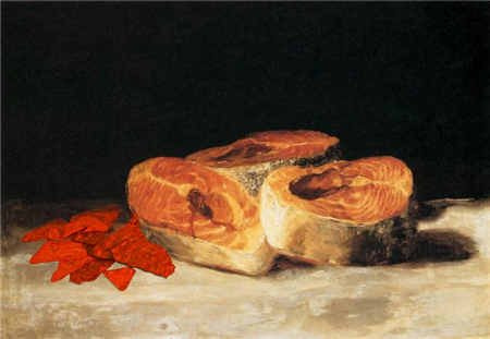 “三文鱼和Doritos薯片静物画”原画作者弗朗西斯科·戈雅（Francisco Goya）