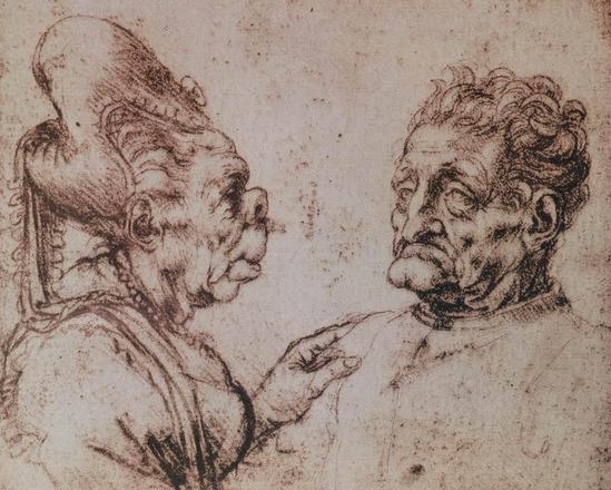 达·芬奇 Da Vinci - A ‘grotesque’ man and woman