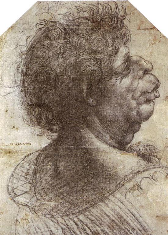 达·芬奇 Da Vinci - A Grotesque Head Grotesque head
