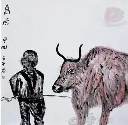 当代作家贾平凹的话与画(组图)