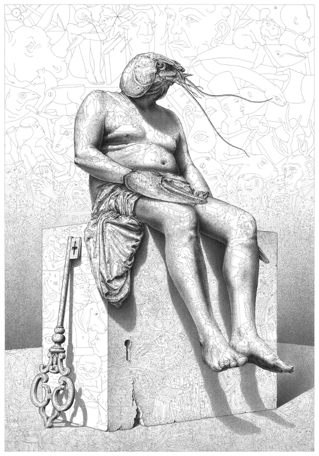 亚美尼亚艺术家用百幅插画绘製成一系列画作