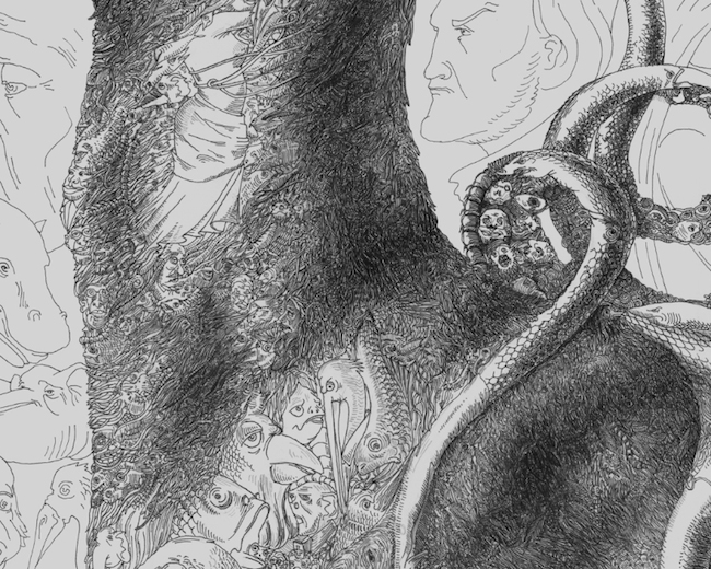 亚美尼亚艺术家用百幅插画绘製成一系列画作