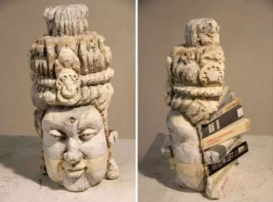 你卖掉的旧书，艺术家把它变成了这样！