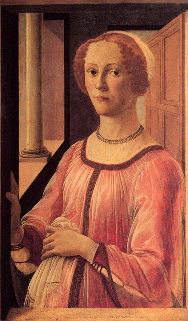 波提切利，女性肖像（Smeralda Bandinelli），1475