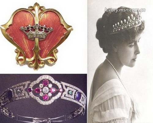 罗马尼亚女王的皇冠及胸针