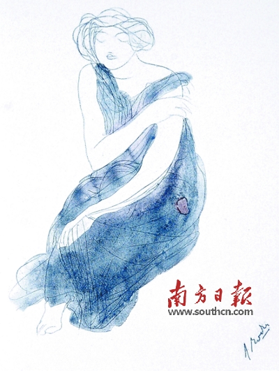 奥古斯特·罗丹1904年限量版画。 奥古斯特·罗丹1904年限量版画。