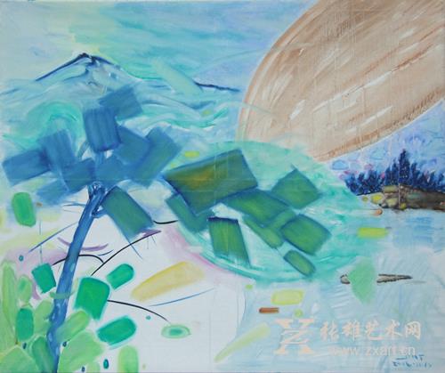 《心游·梦园》-17（杜红建）油画尺寸：100X120厘米