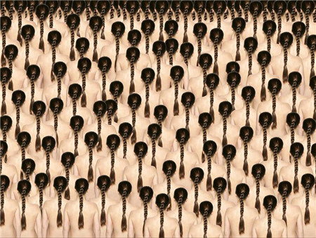 人体组成的图案