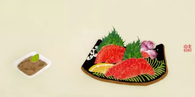 老树画画关于食物的诗与画（图）