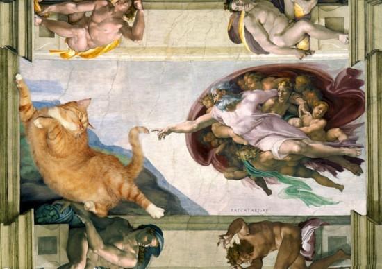 当肥猫成为世界名画的主角（组图）