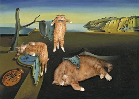 当肥猫成为世界名画的主角（组图）