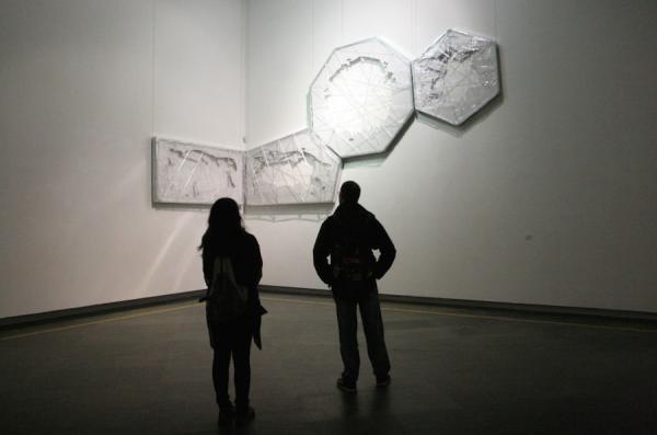 艺术家原弓2013年在广东美术馆的个展现场
