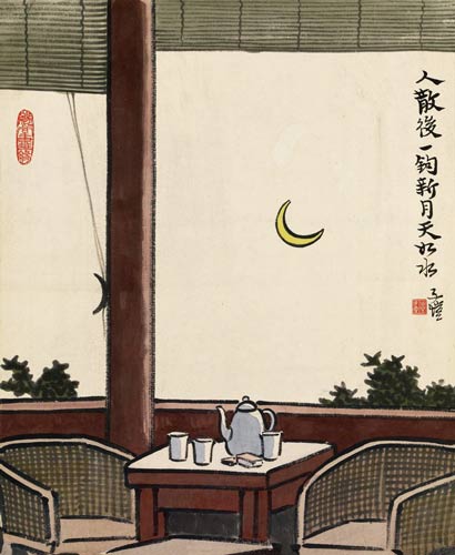 《人散后，一钩新月天如水》