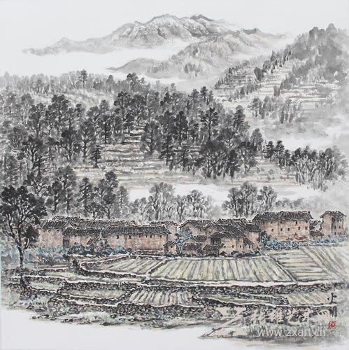陈火明作品《春耕》