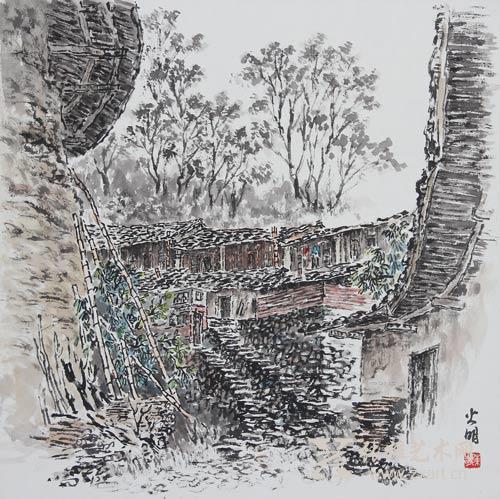 陈火明作品《楼外》
