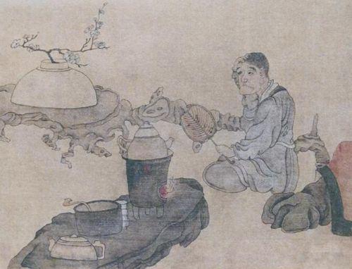 陈洪绶 《高隐图》局部