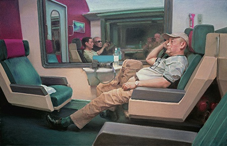 庞茂琨 开往威尼斯的快车 180x280cm 布面油画 2015年