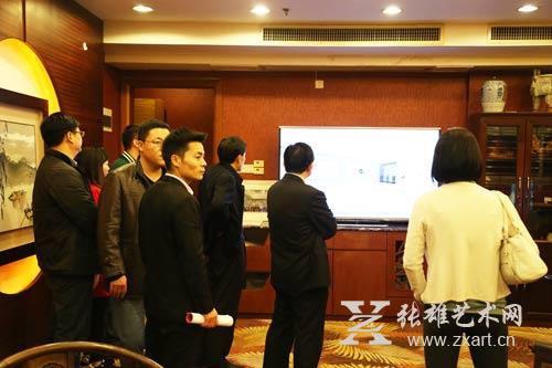来自安徽、合肥数十名领导参观考察张雄书画院美术馆