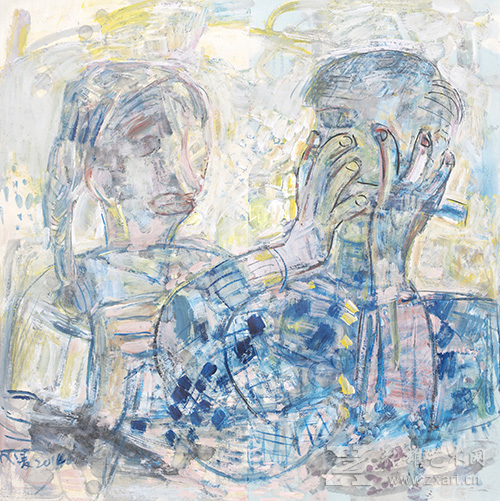  《陪我度过那些年代》138 ×138cm 纸本彩墨