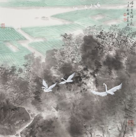 乐震文唐人诗意画