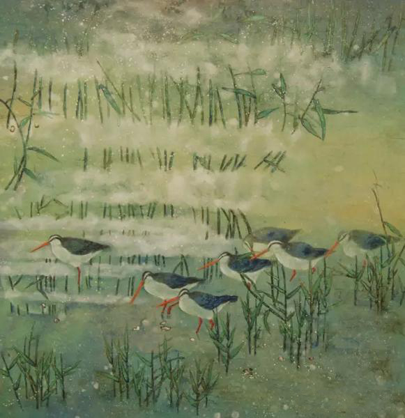 《秋露》 王云喻 77x80cm