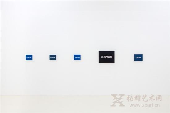《河原温》陆平原个展，没顶画廊现场
