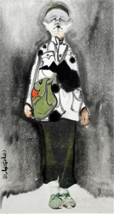 《寻人启事-驻影之二》纸本水墨 75×139cm 2014