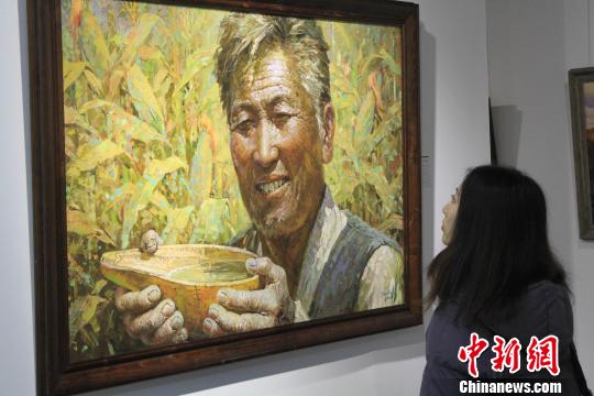 沈阳当代朝鲜油画艺术展上的“邂逅·平壤时光“