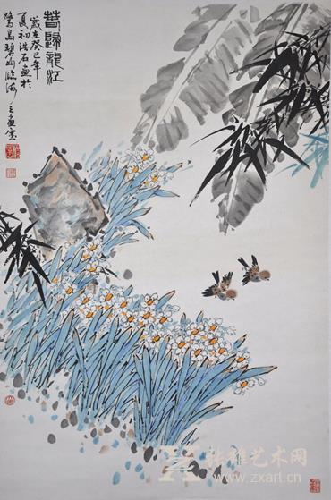 杨浩石 春归龙江(120×69cm) 杨浩石 春归龙江(120×69cm)