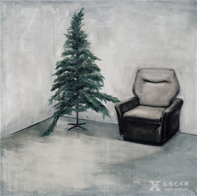 宋易格 圣诞 布面油画 80×80cm 2010