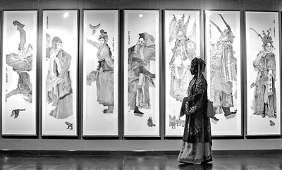 戏韵丹青：戏画八名家作品展亮相国家大剧院