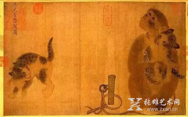 宋 易元吉 猴猫图