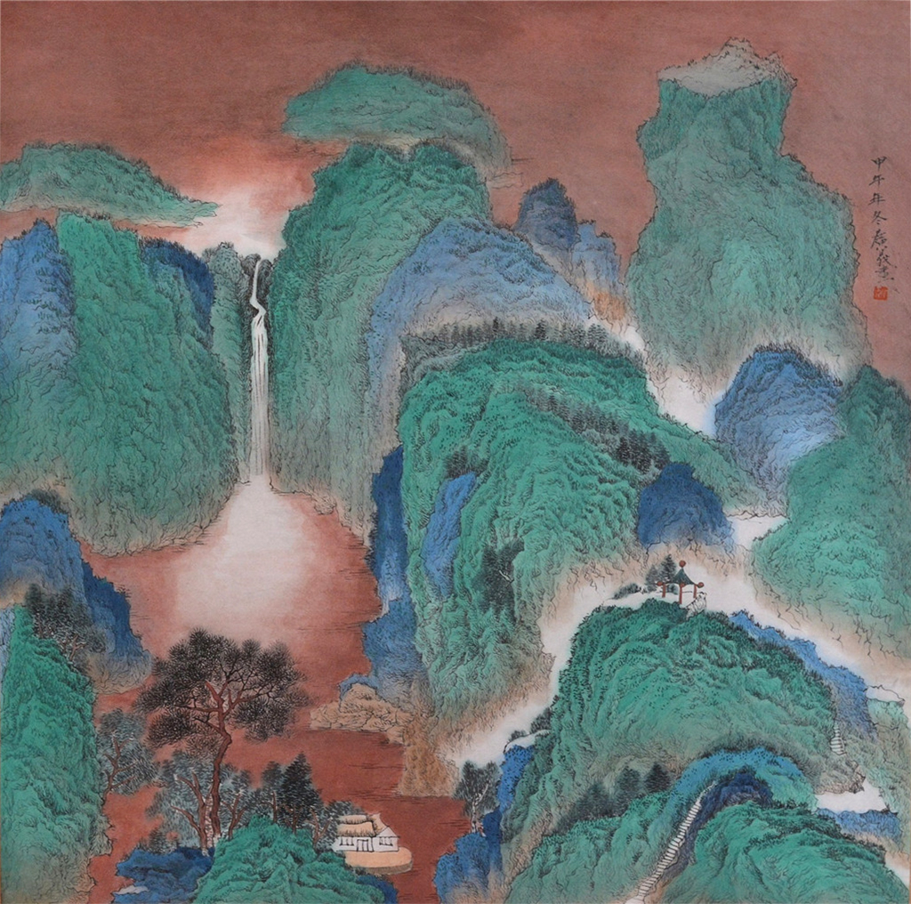 丁广义 - 斗方山水