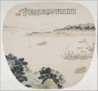  端阳竞渡图  居廉