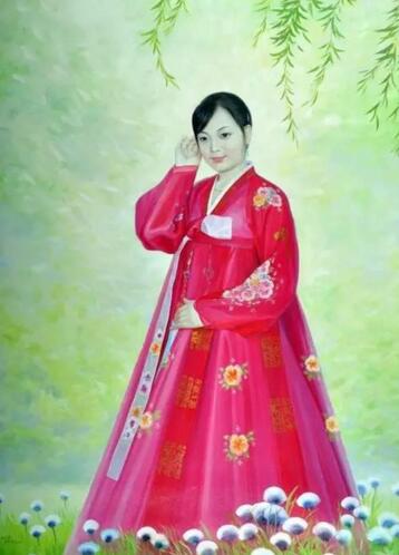 来看看朝鲜画家笔下的美女（组图）