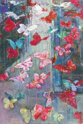 蝶变（油画）  于晨  160cm×110cm