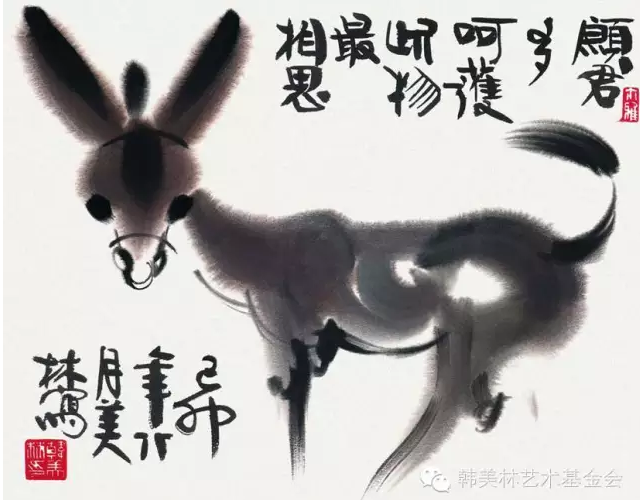 惹人怜爱！韩美林动物水墨作品欣赏