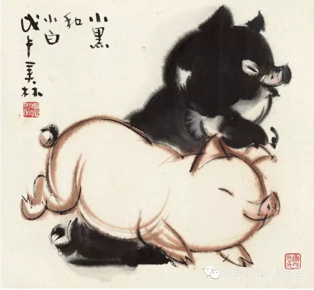 惹人怜爱！韩美林动物水墨作品欣赏