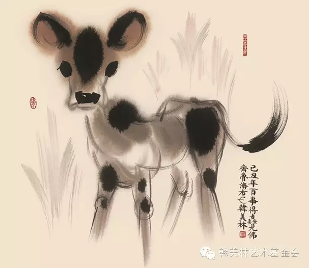 惹人怜爱！韩美林动物水墨作品欣赏