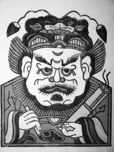 门神钟馗的年画