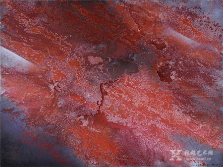 赵旭《弥漫星云之七》150×200cm 布面综合材料 2015年