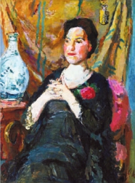   丽莉·吉茜努斯·维赛二世（布面油画）  奥斯卡·柯克西卡
