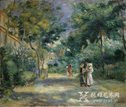 《蒙马特的花园》 英国牛津大学阿什莫林博物馆收藏 正在上海展出
