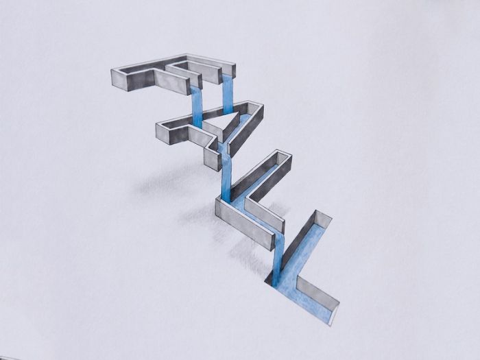 逼真立体3D字体设计：仿佛可以触摸到