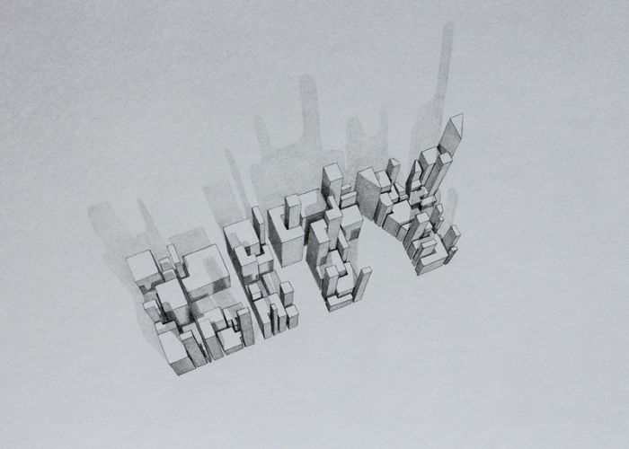 逼真立体3D字体设计：仿佛可以触摸到