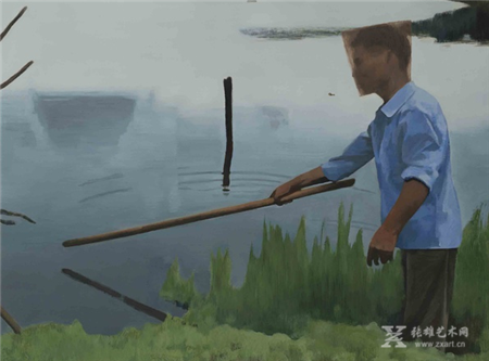 《事件》，90x120厘米，2013年