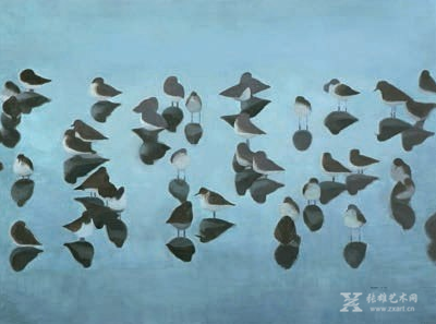 《鸟》，120x160厘米，2009年